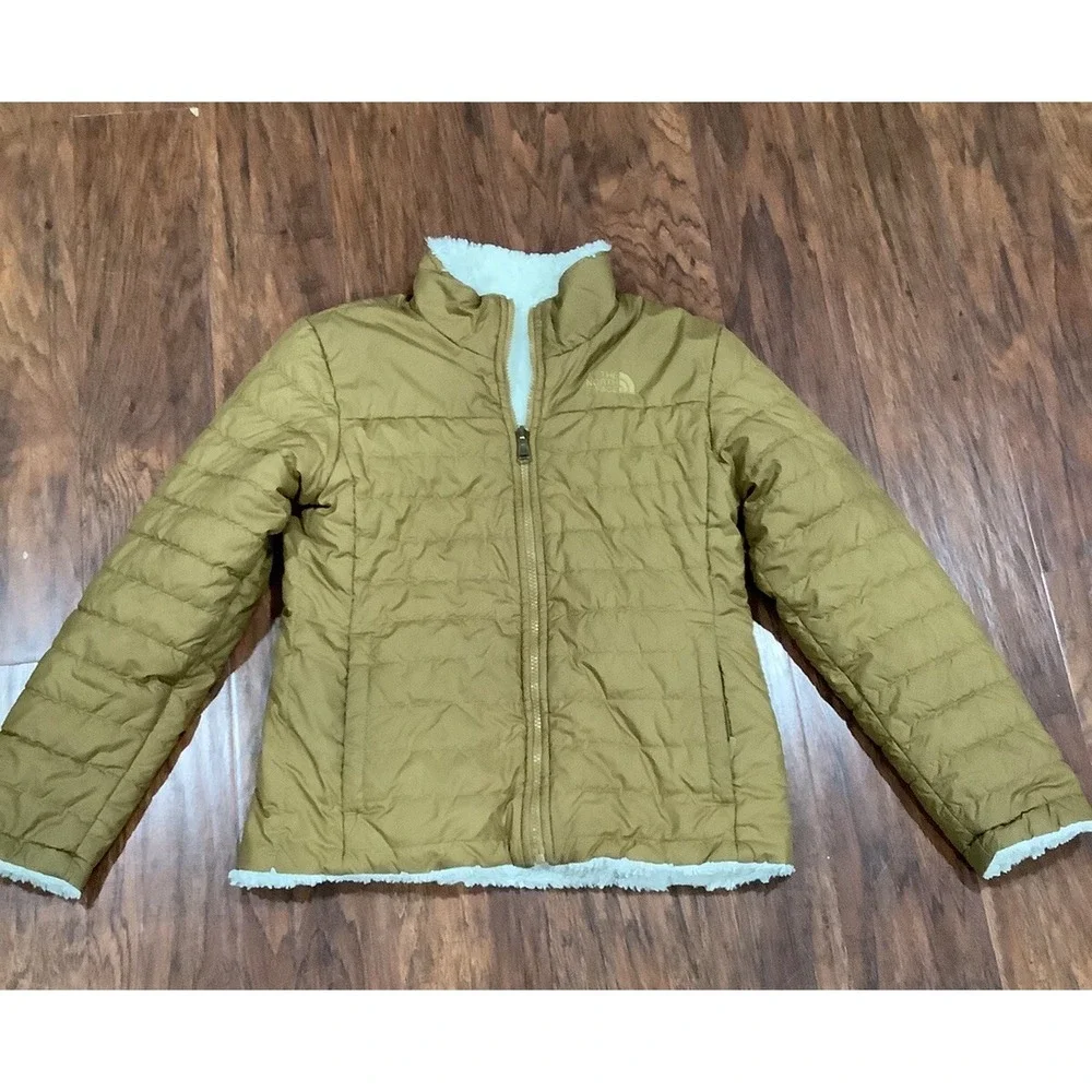 The North Face L Girls   Reversible Fleece Lined Coat